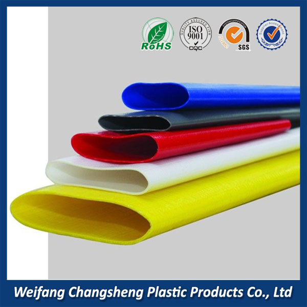 plastic lay flat conveying hose with different size and color